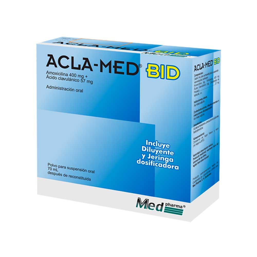 ACLA-MED BID TABLETAS 875/125MG x 14 (Caja)