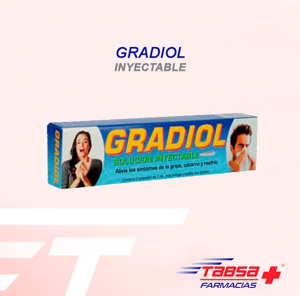 GRADIOL AMPOLLA 1ML X 2