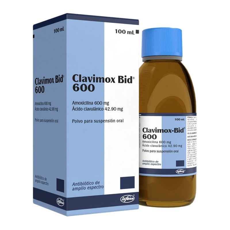 CLAVIMOX BID SUSPENSION ORAL 600/42.90MG X 100ML