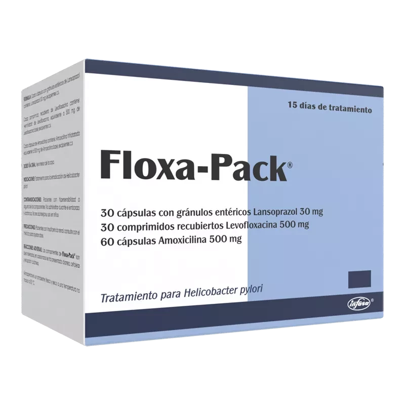 FLOXA-PACK 500/30/500MG X 10 DIAS