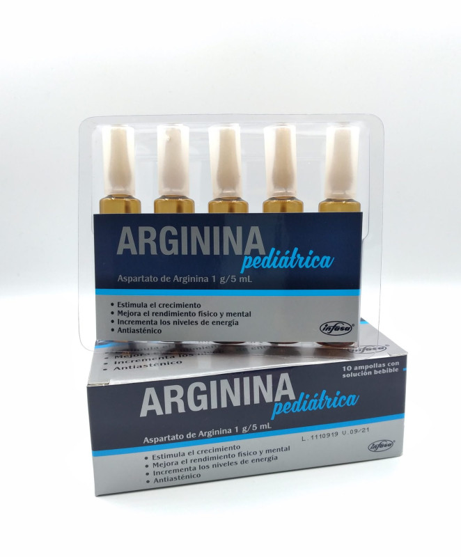 ARGININA PEDIATRICA X 10 AMPOLLAS SOLUCION BEBIBLE