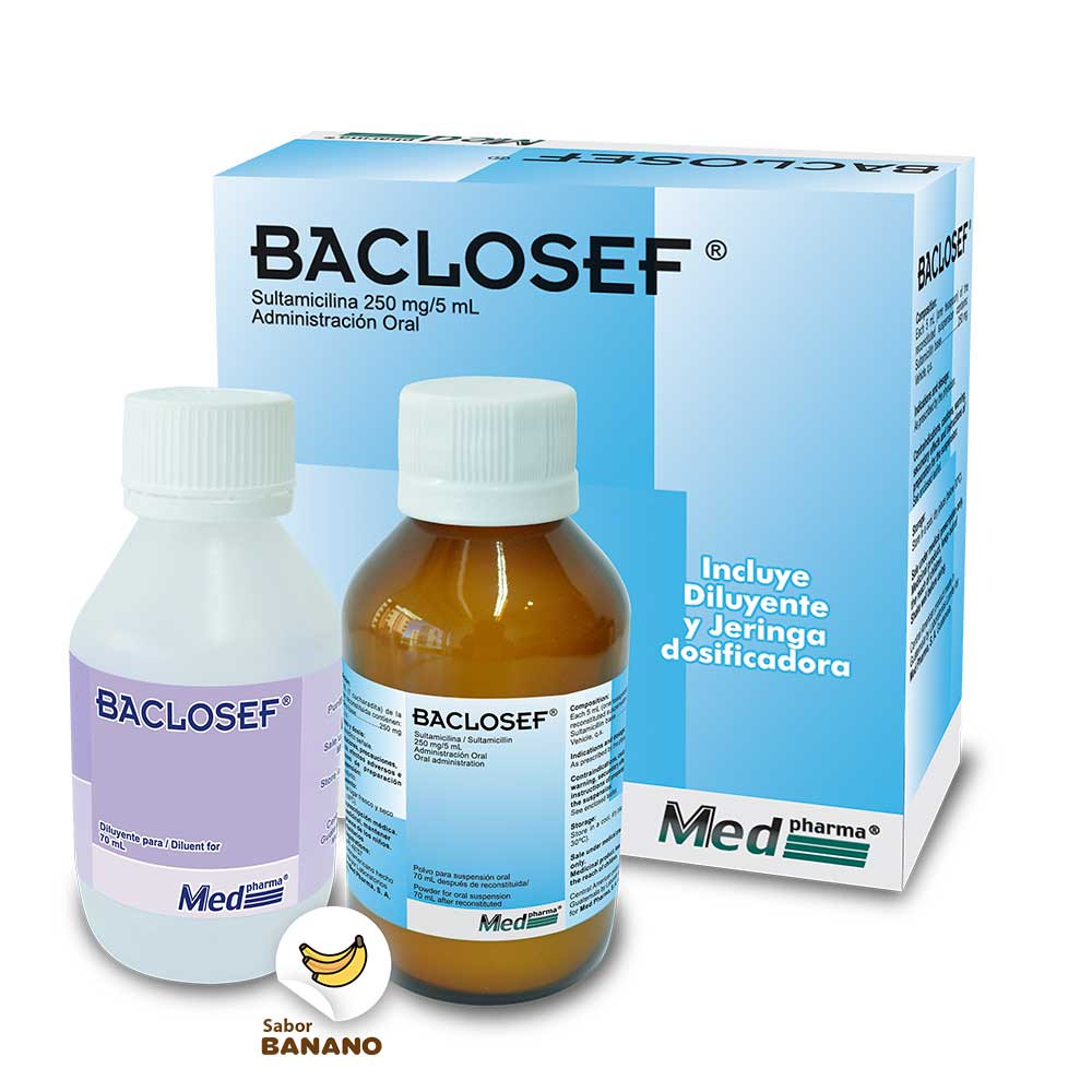 BACLOSEF SUSPENSION 250MG/5ML x 70ML