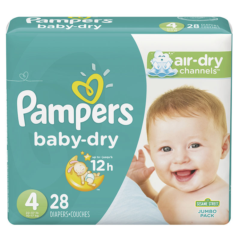 PAMPERS BABY DRY TALLA4 X 28