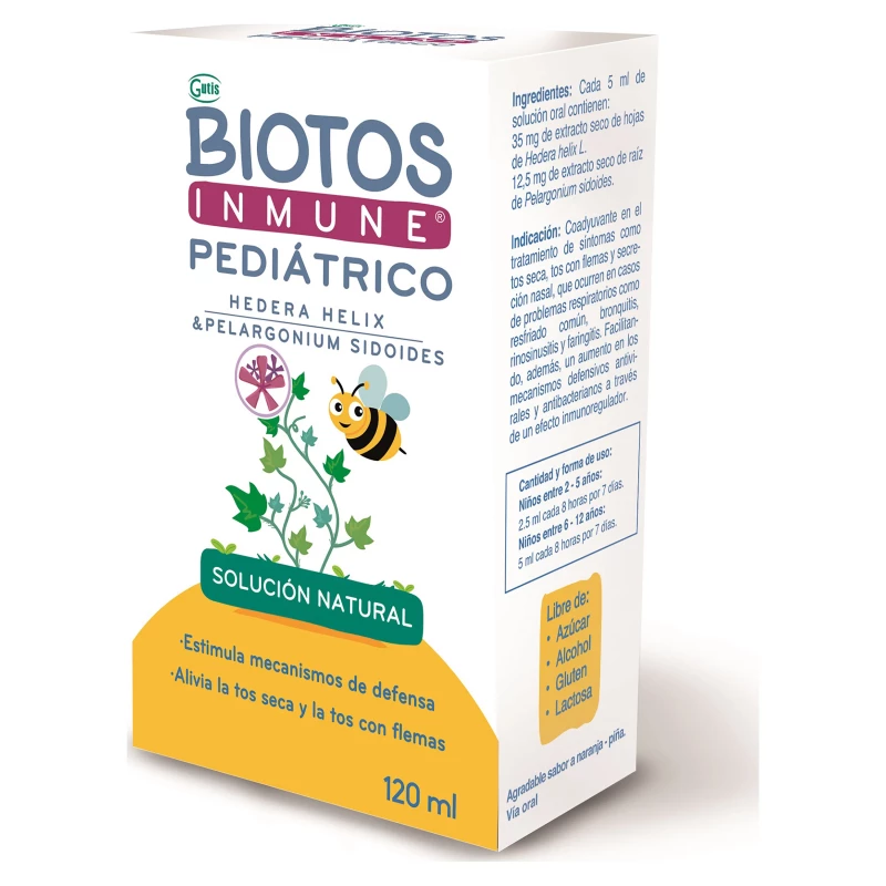 BIOTOS INMUNE PEDIATRICO 12.5MG/5ML X 120ML