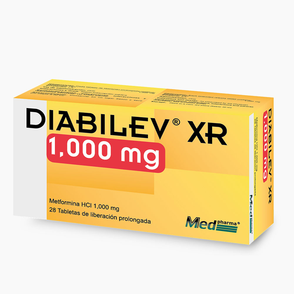 DIABILEV XR TABLETAS 1000MG X 28