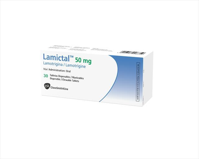 LAMICTAL 50 MG X 30 TABLETAS DISPERSABLE