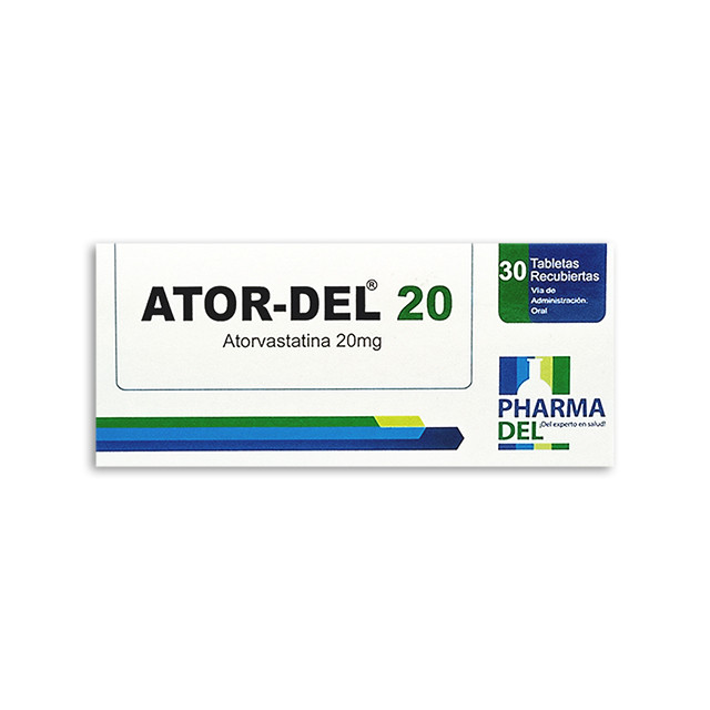 ATOR-DEL TABLETAS 20MG X 30