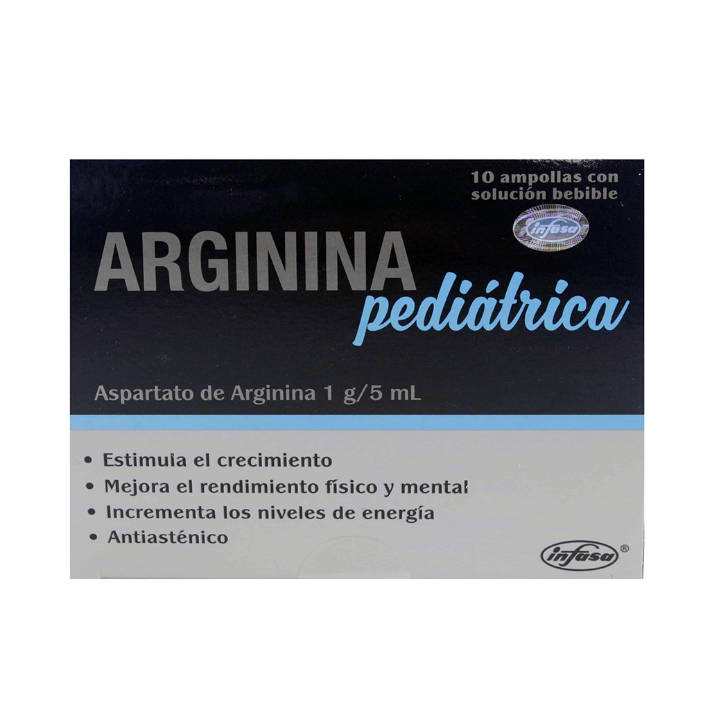 ARGININA PEDIATRICA X 10 AMPOLLAS SOLUCION BEBIBLE