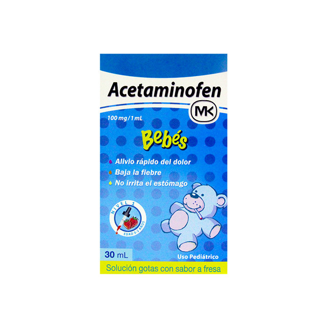 ACETAMINOFEN MK GOTAS PED 100MG X 30ML