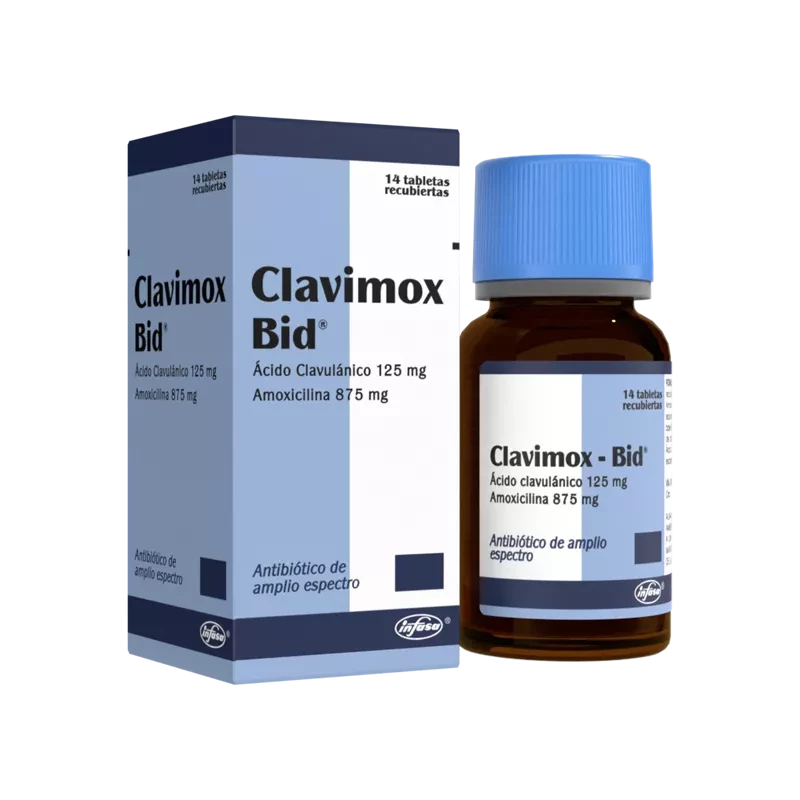 CLAVIMOX BID 875/125 MG X 14 TABLETAS