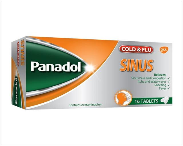 PANADOL SINUSITIS X 16 TABLETAS