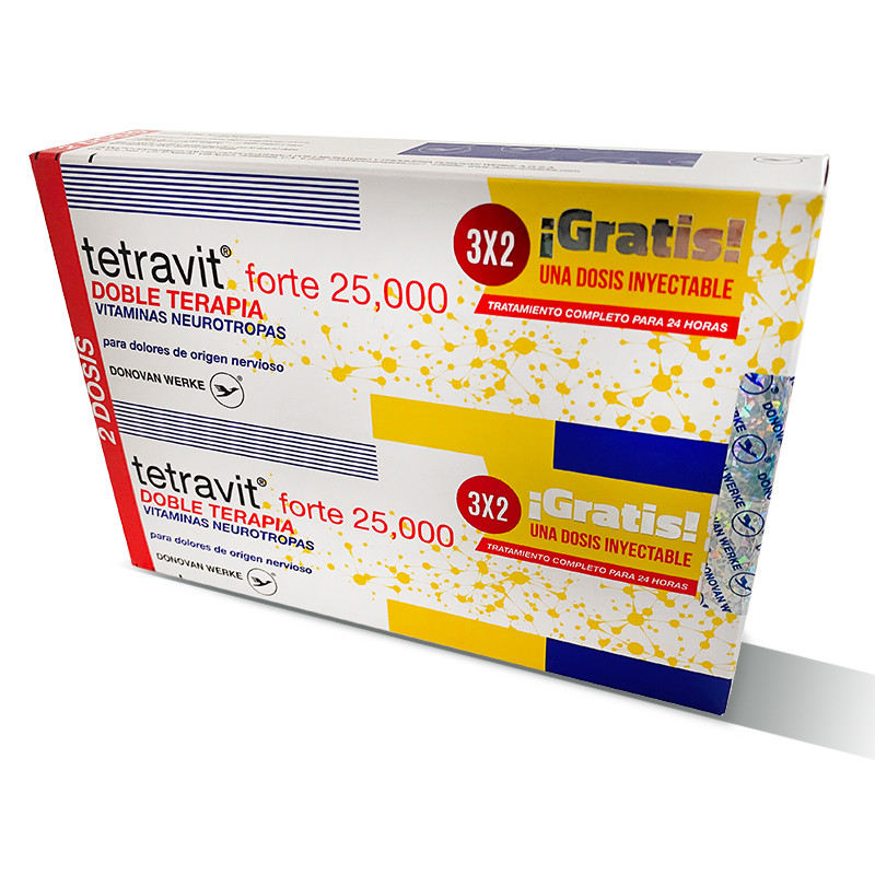 TETRAVIT DT 25000 X 2 DOSIS + 1 GRATIS (3x2)