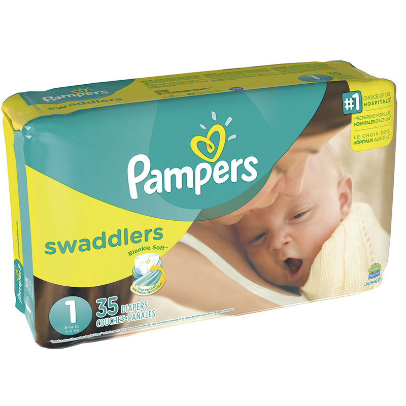 PAMPERS SWADDLERS TALLA 1 X 32