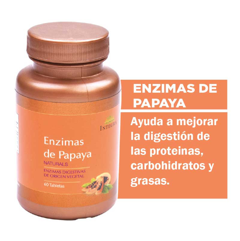 ENZIMAS DE PAPAYA TABLETAS X 60