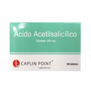 ACIDO ACETILSALICILICO CAPLIN 100 MG X 100 TABLETAS