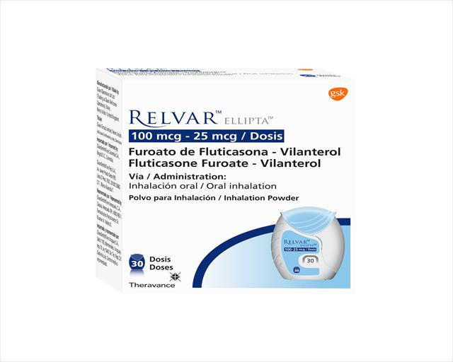 RELVAR ELLIPTA 100-25MCG X 30 DOSIS