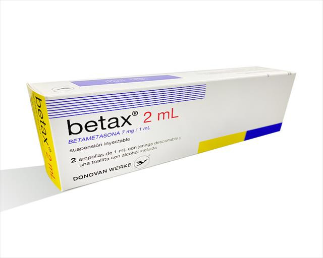 BETAX 2ML VIAL INYECTABLE (2 AMP X 1 ML)