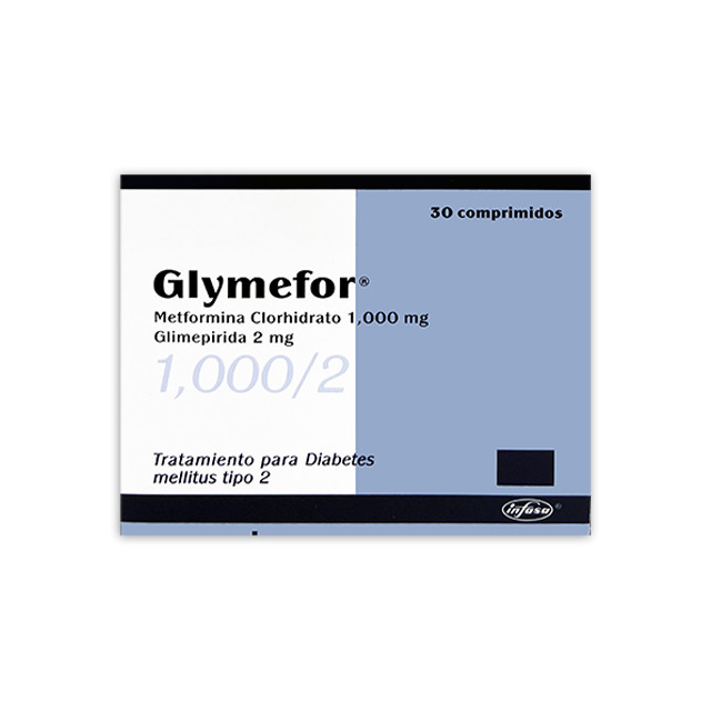 GLYMEFOR 1000/2MG X 30 COMPRIMIDOS