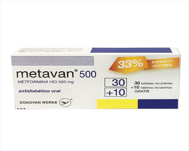 METAVAN 500MG X 30+10TABLETAS