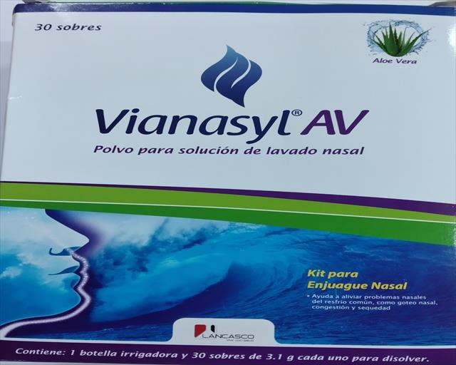 VIANASYL AV POLVO P/SOLUCION NASAL SOBRES X 30