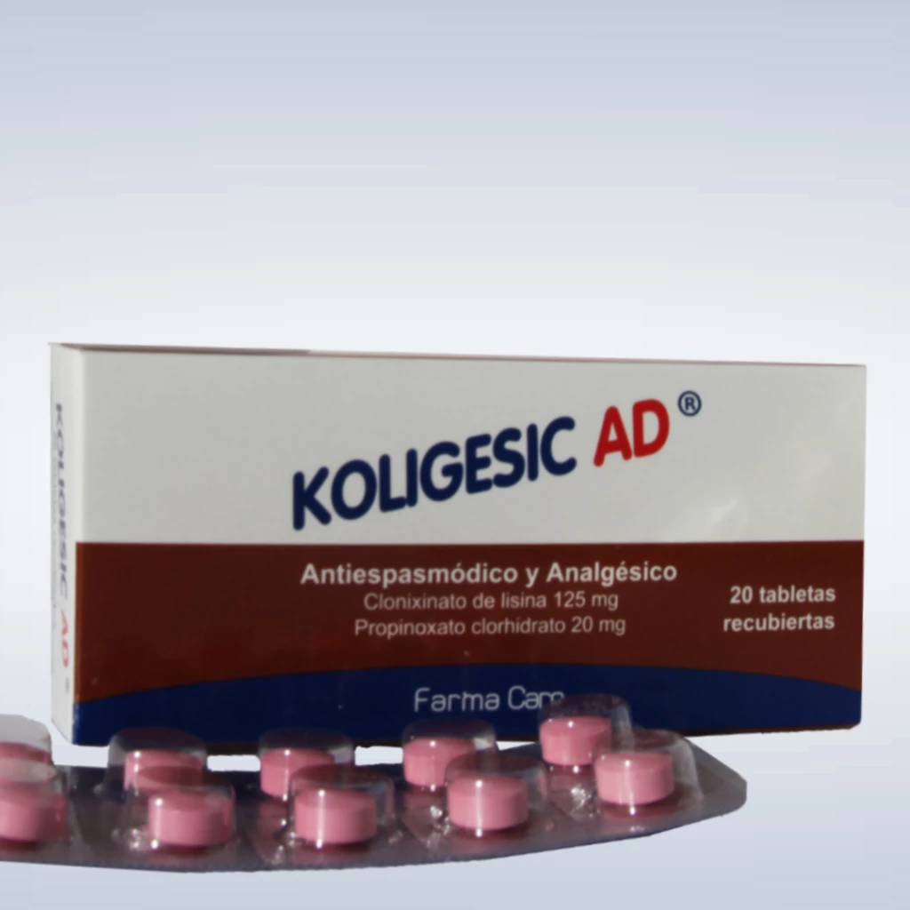 KOLIGESIC AD TABLETAS 125/20MG X 20