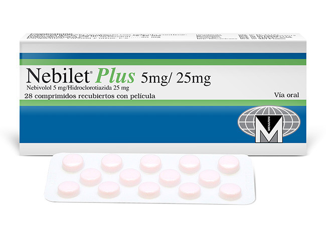 NEBILET PLUS COMPRIMIDOS 5/25MG x 28