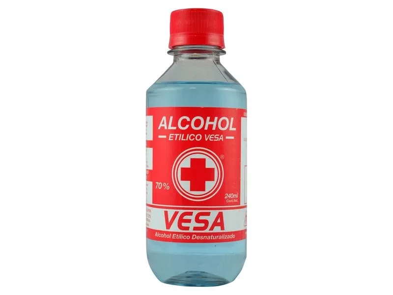 ALCOHOL VESA PET TAPA 70% X 240 ML