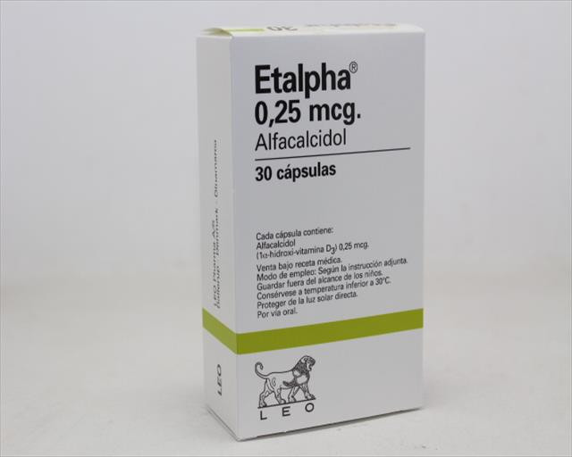 ETALPHA CAPSULAS 0.25MCG X 30