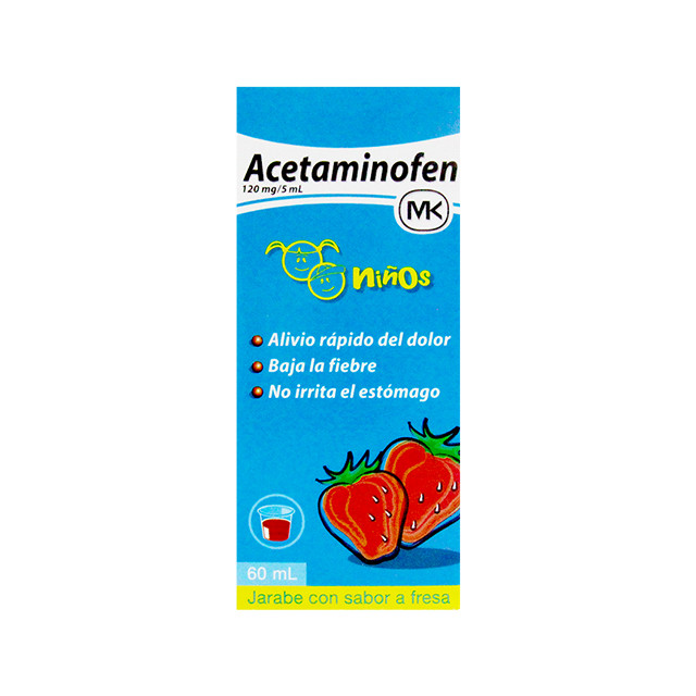 ACETAMINOFEN MK JARABE NIÑOS 120MG X 60ML