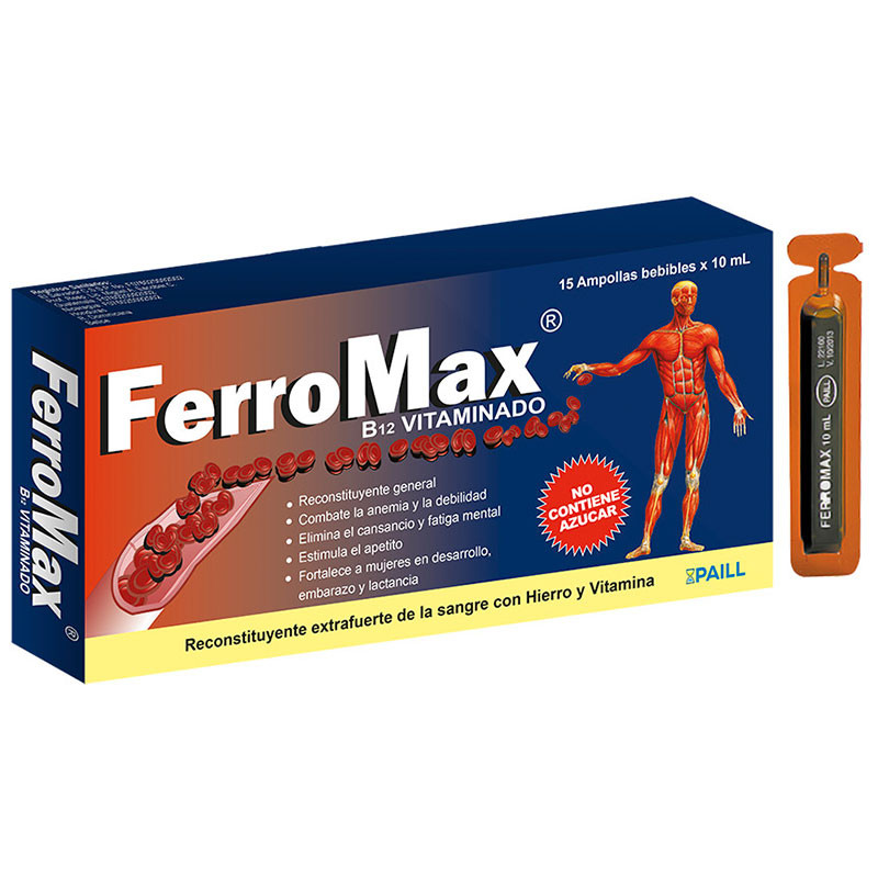 FERROMAX X 15 AMPOLLAS BEBIBLES