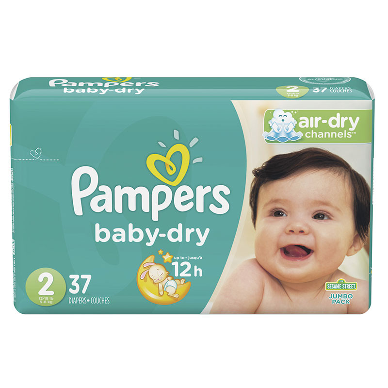 PAMPERS BABY DRY TALLA2 X 37