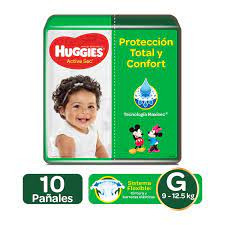 HUGGIES ACTIVE SEC REG G X 10