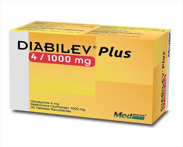 DIABILEV PLUS TABLETAS 4MG/1G X 30