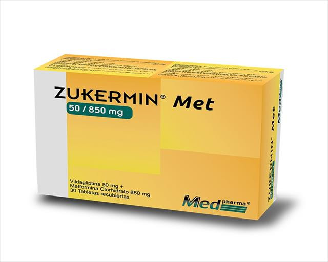 ZUKERMIN MET TABLETAS 50MG/850MG X 30