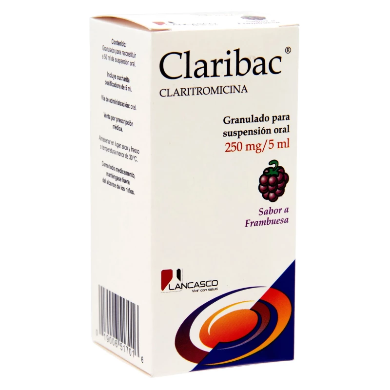 CLARIBAC SUSPENSION 250MG X 50CC