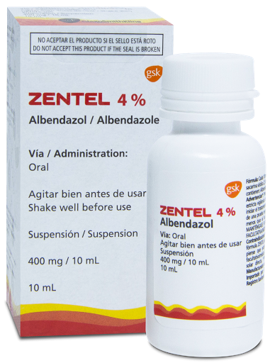 ZENTEL 10 ML.SUSP.6 FRASCOS