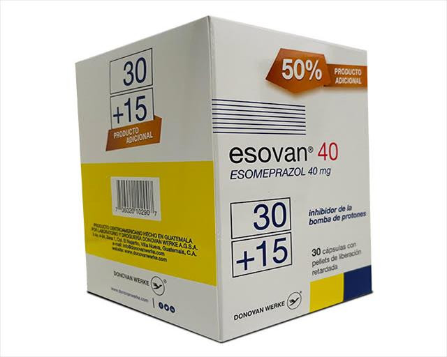 ESOVAN 40MG CAPSULAS X 30+15