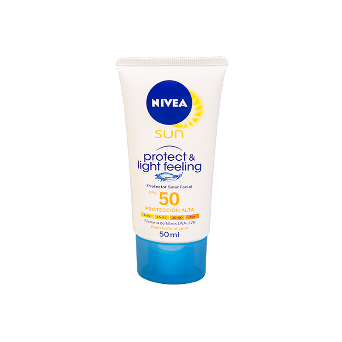 NIVEA SUN F50 FACIAL SENS LIG X 50 ML.