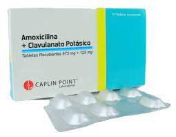 AMOXICILINA+CLAVULANATO 875MG + 125MG X 14 TABLETAS