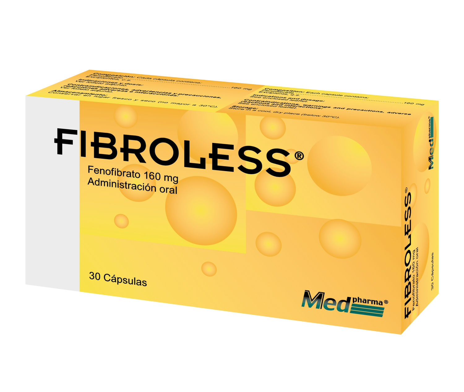 FIBROLESS 160MG CAPSULAS X 30