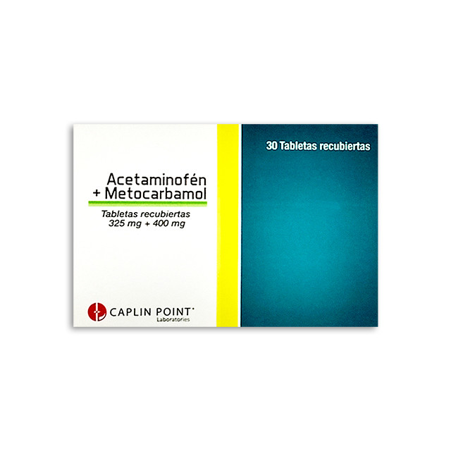 ACETAMINOFEN + METOCARBAMOL   TABLETAS DE 30 UNIDADES