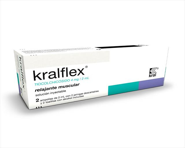 KRALFLEX 4MG/2ML X 2 SOLUCION INYECTABLE