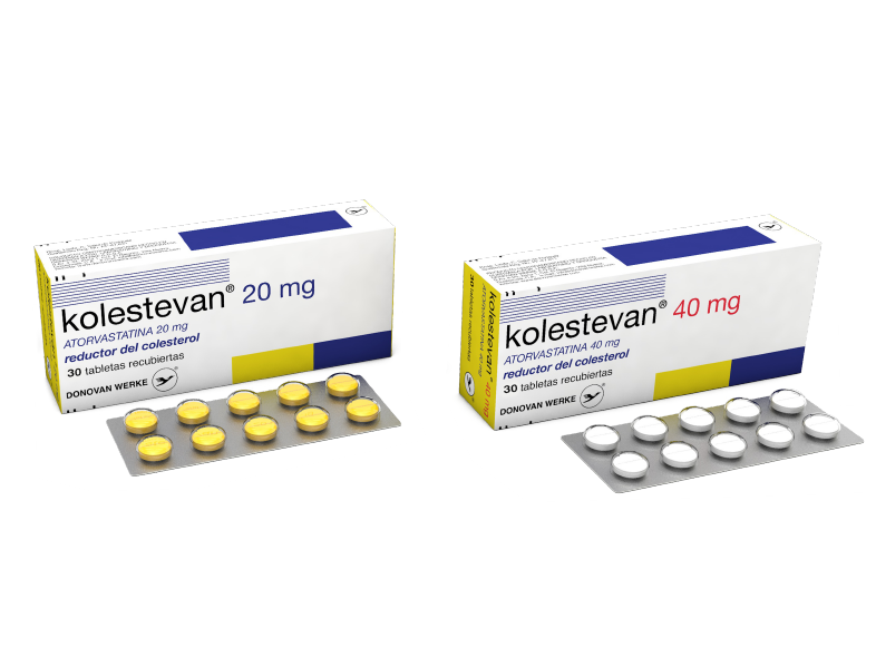 KOLESTEVAN 40MG X 30 TABLETAS RECUBIERTAS