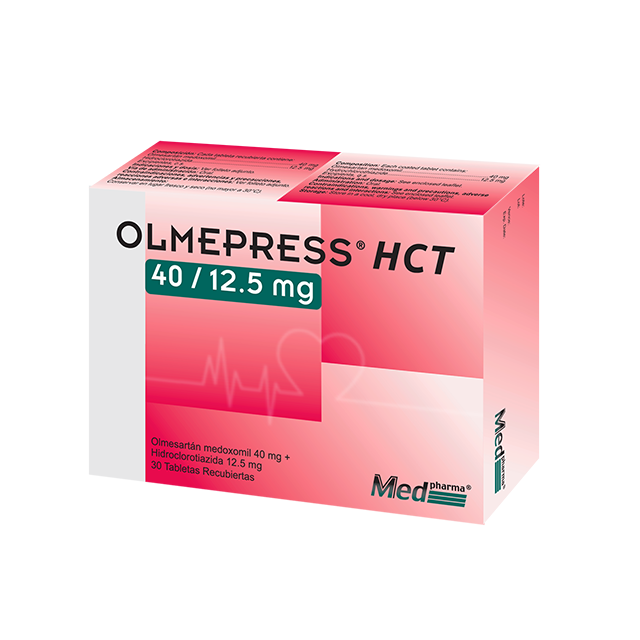 OLMEPRESS HCT 40MG/12.5MG TABLETAS X 30