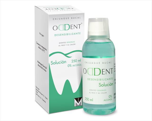 ENJUAGUE BUCAL ODDENT DESENSIBILIZANTE ETIQUETA VERDE X 250ML