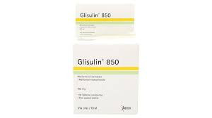 GLISULIN 850MG TABLETAS RECUBIERTAS X 60