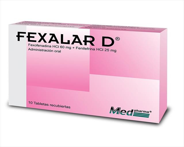 FEXALAR D TABLETAS 60MG/25MG X 10