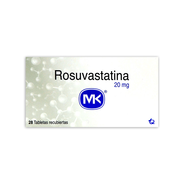 ROSUVASTATINA MK 20MG X 28 TABLETAS