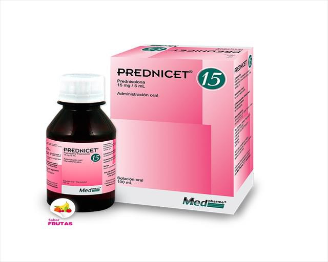 PREDNICET SOLUCION 15MG/5ML X 100ML