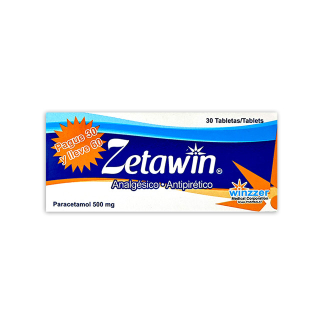 ZETAWIN TABLETAS 500MG X 30 (PAGUE30 LLEVE 60)